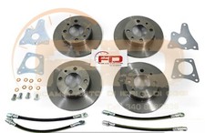 KIT MODIFICA FRENI A DISCO ANTERIORI E POSTERIORI TUBI E SUPPORTI X FIAT 500/126