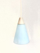 IKEA T9412 Lampada da soffitto vetro celeste attacco mignon 25 watt usata