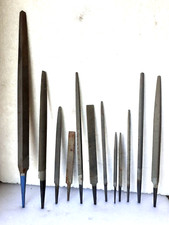 12 lime per ferro di varie misure e forme