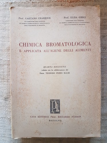 Chimica bromatologica - , e