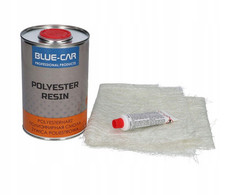 Resina di riparazione resina poliestere 1 kg resina con tappetino in fibra di vetro set indurente kit di riparazione