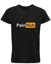 T-shirt PainHub meme idea Regalo 100%cotone divertente Funny Unisex