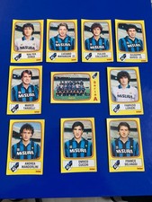 LOTTO INTER 1985-86 - 10 FIGURINE CALCIATORI PANINI  VELINA ORIGINALE CON ZENGA