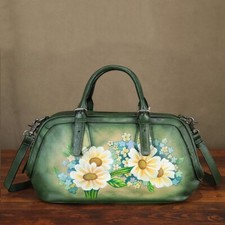 Hand Painted Genuine Leather