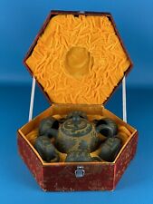 Ceramica Orientale Vintage Servizio Teiera Tazze Porcellana Incisa Epoca XX Sec