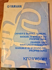 manuale di servizio fahrer manuel owner's manual yamaha yz125 (w) w1 2006 