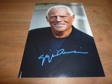 GIORGIO ARMANI signed 12X8