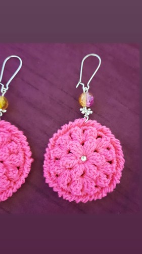 Orecchini uncinetto handmade - uncinetto,