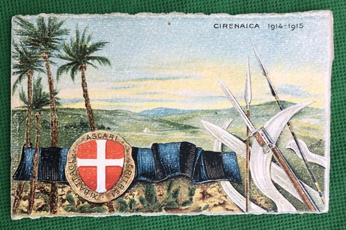 Cartolina militare libia - cartolina,