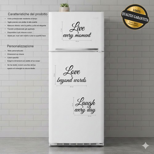 Adesivi frase amore vita - frase,
