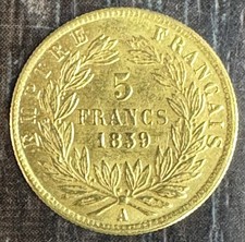 NAPOLEONE III - 5 FRANCHI ORO