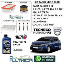 TAGLIANDO FILTRI CANDELE OLIO