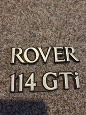 fregio, scritta, sigla Rover 114 GTI originale