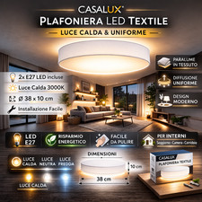 Plafoniera LED Tessuto CASALUX