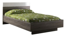 Letto singolo colore rovere