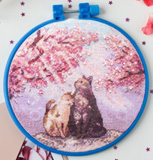 Kit punto croce gatti sole su