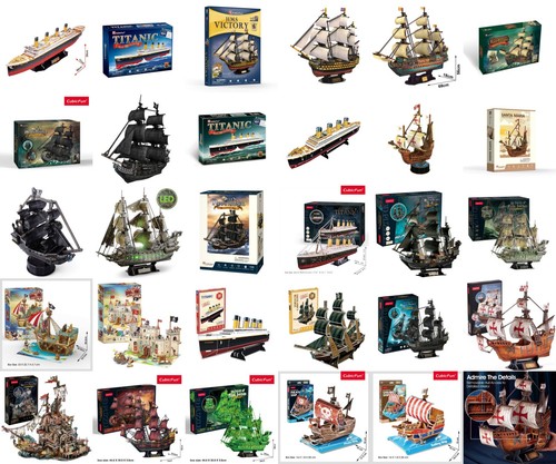 Puzzle cubic fun ships - 3d,