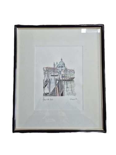 1980 venezia acquerello - venezia,,