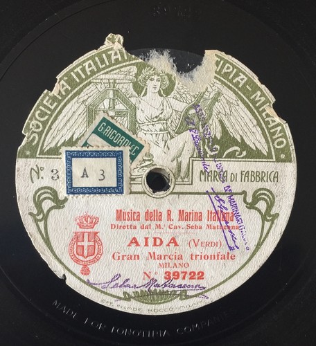 Rare 78rpm fonotipia - 11", aida