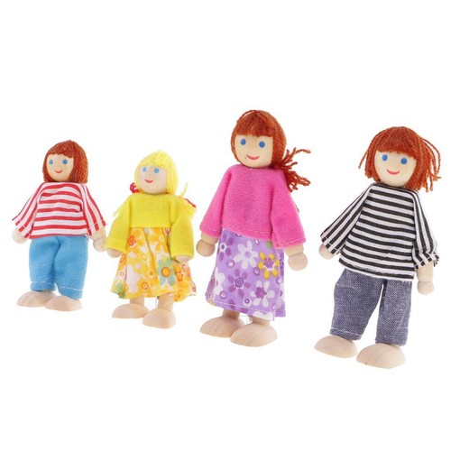 Famiglia legno miniatura - famiglia,