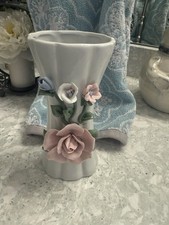 Vaso porcellana rosa floreale