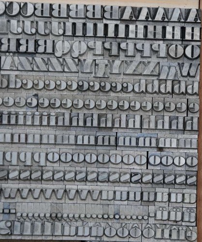 Bodoni 20p scrittura - , piombo