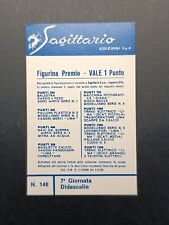 figurina Sagittario edizioni Spa#148 7� giornata didscalie