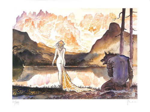 Litografia milo manara - litografia,