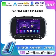 Per Fiat 500X 2014-2020 Lettore Video Stereo Android Autoradio Schermo GPS Navigatore 