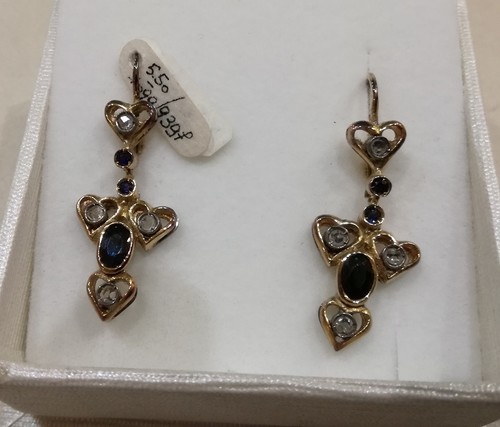 Orecchini oro giallo argento - orecchini,