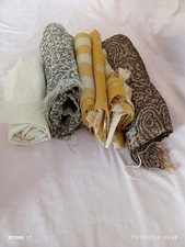 Tessuti Ritagli Stoffe Scampoli Hobby Cucito Ago Fermatende Patchwork Cuscini 