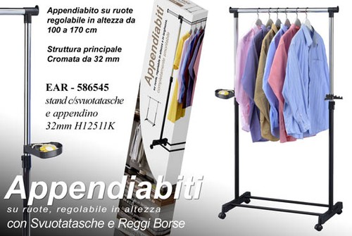 Stand appendiabiti ruote - appendiabiti,