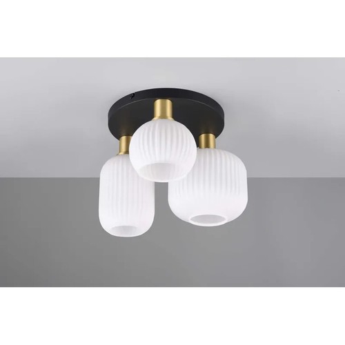 Plafoniera moderna nero con