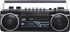 TREVI Radio Boombox Bluetooth Stereo Portatile lettore cassette Nero RR 501 BT