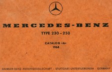 (#30) Catalogo ricambi ORIGINALE Mercedes-Benz Type 230-250