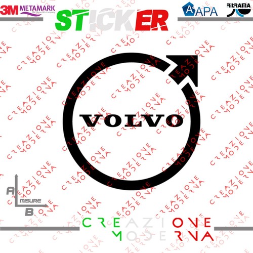Adesivo sticker logo volvo - logo,