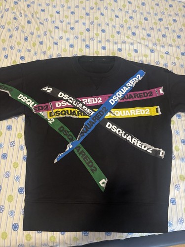 Dsquared2 felpa uomo girocollo - dsquared2,