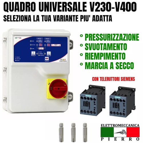 Quadro comando per pompa - per,