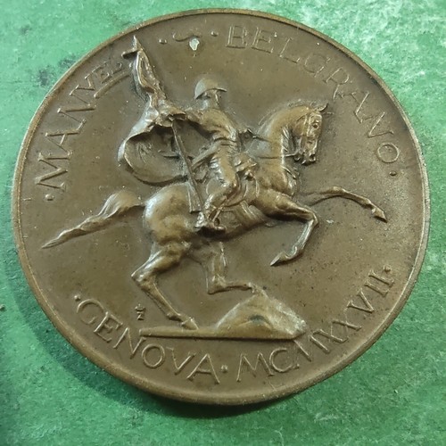 Ww2 medaglia genova 1927 - medaglia,
