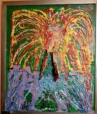 Quadro acrilico assemblaggio