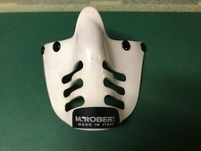 MASCHERINA FANGO M.ROBERT COLORE BIANCO 4 BOTTONI - NOS CROSS ENDURO VINTAGE REG