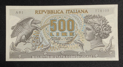 500 lire aretusa - lire, serie