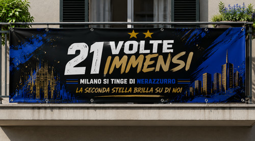Striscione inter celebrativo - inter,