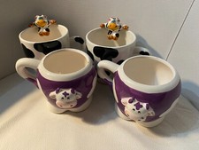 4 TAZZE MUCCA  DA COLLEZIONE CERAMICA