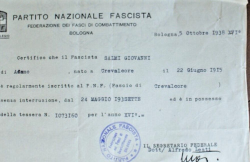 709z crevalcore 1938 - 1938, bologna