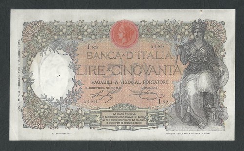 Italy lire capranesi - 50, bb+