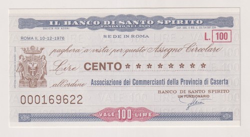 Miniassegni banco santo - banco,