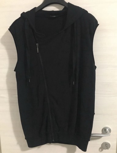 Felpa smanicato cappuccio zip - felpa,