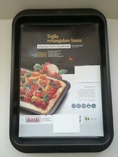 TEGLIA rettangolare bassa per pizza antiaderente made in Italy