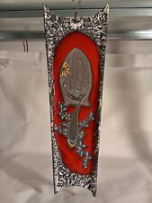 PANNELLO QUADRO CERAMICA GIULIANELLI SAN MARINO 45 CM ANNI 70 EFFETTO LAVA MURO